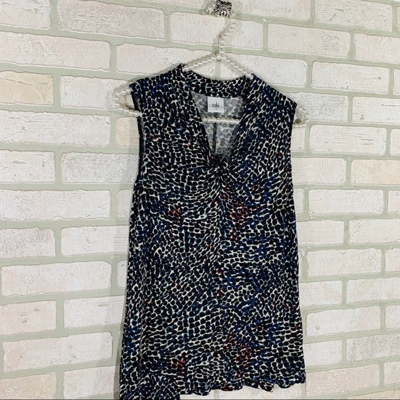Cabi Style 3242 Bowie Knot Sleeveless Tee Size S - Picture 4 of 8